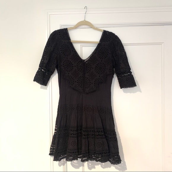 Love shack fancy paige eyelet lace mini dress - Picture 2 of 5